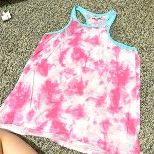 Pink tie die American Eagle tank